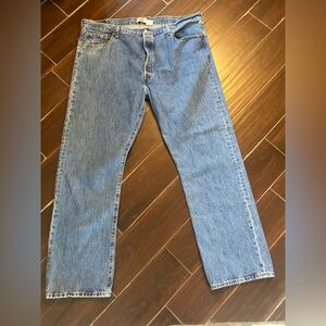 Levi's 501 Men's  Button Fly Straight Blue Jeans W44L34